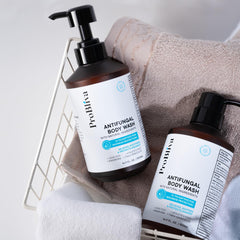 ProBliva antifungal body wash back area use helps reduce odor and impurities.