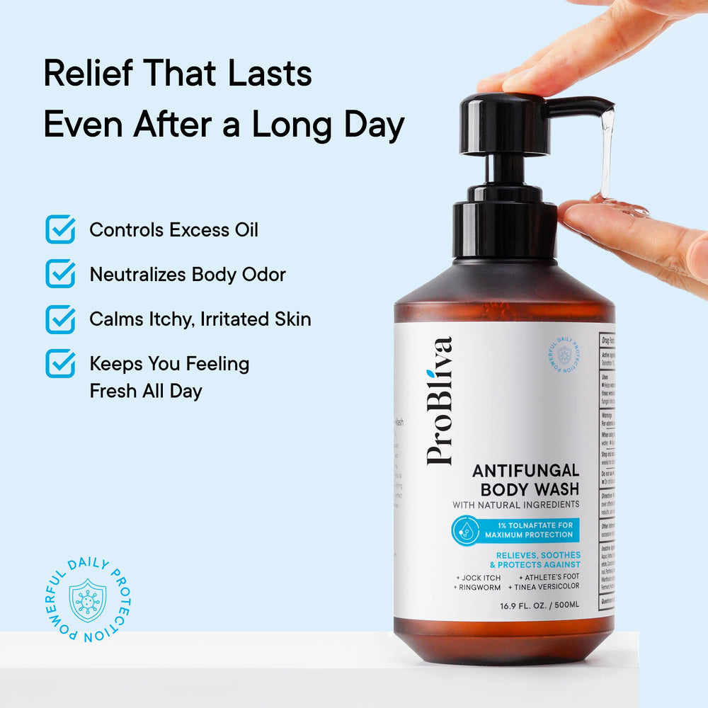 ProBliva back and feet use-case image show full-body cleansing benefits.