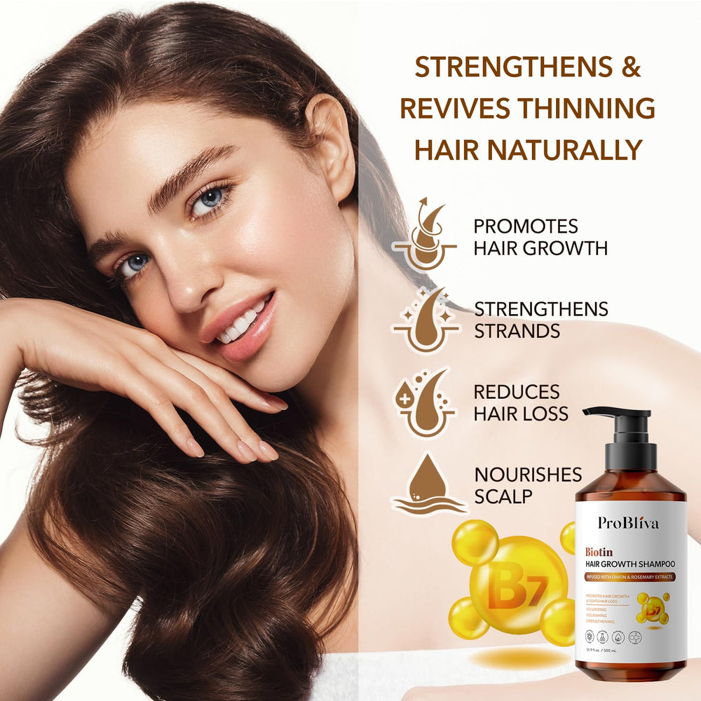 ProBliva Biotin Shampoo color-safe formula for color-treated hair