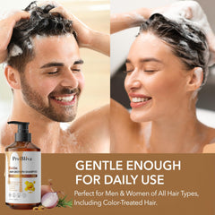 ProBliva Biotin Shampoo thin hair visual hints at fullness