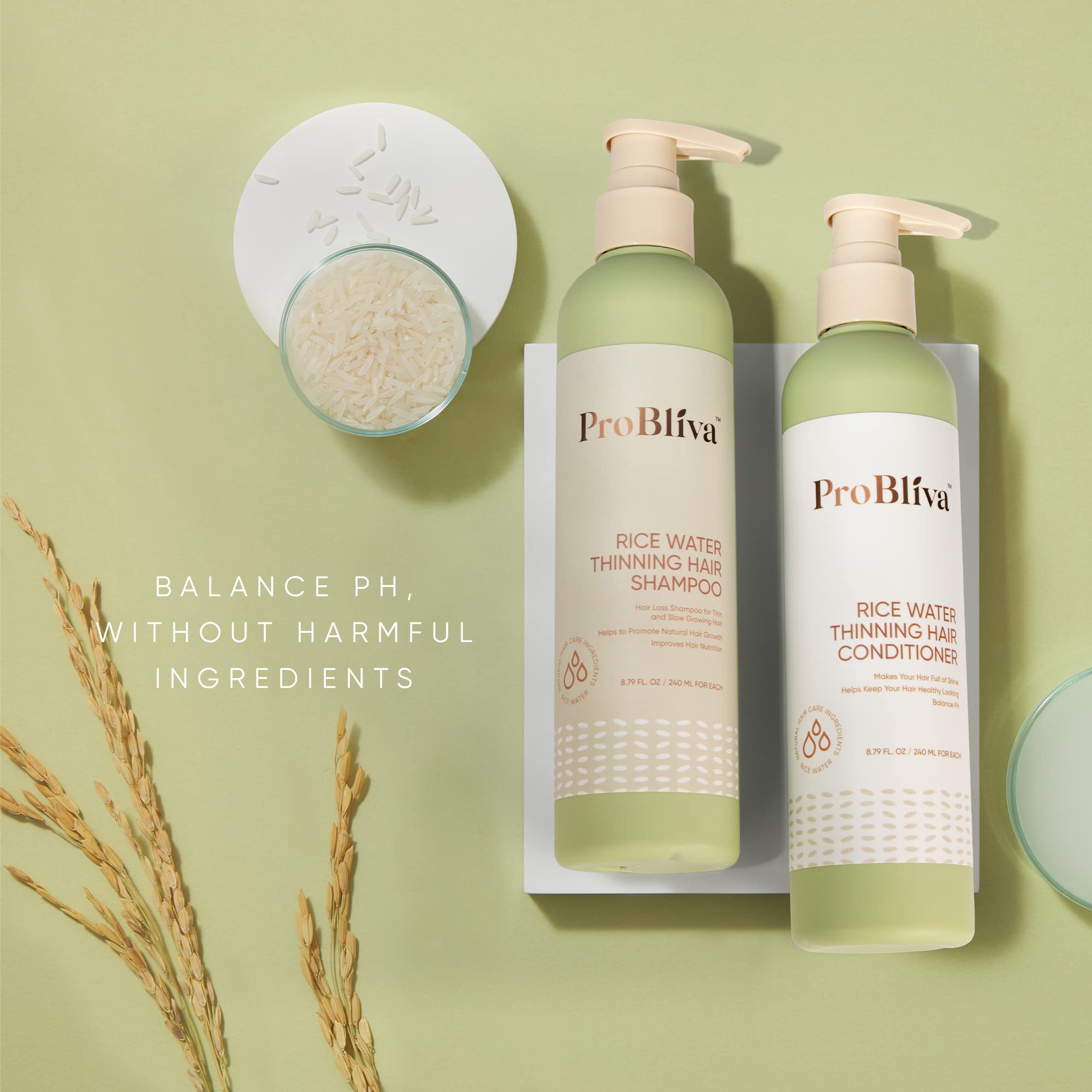 ProBliva Hair care routine shot suits both men and women.