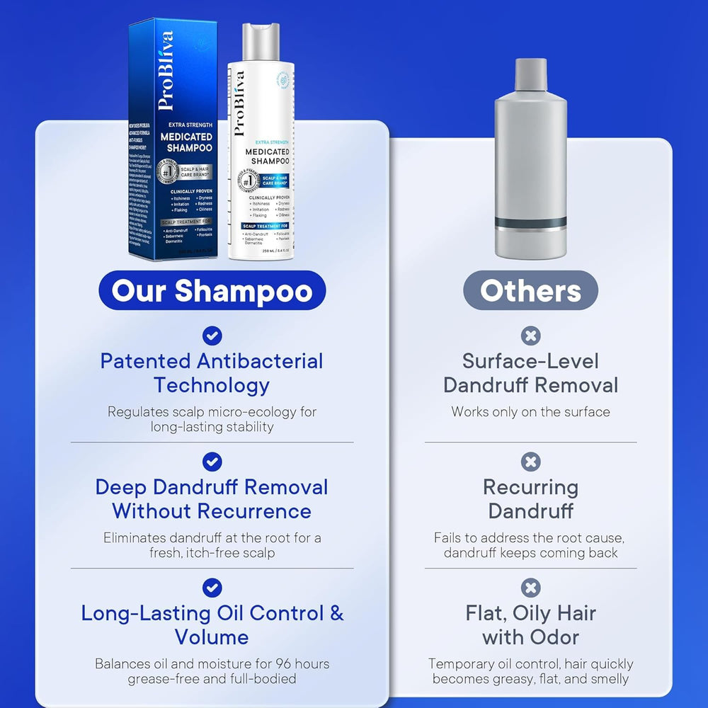 Wet hair after ProBliva use with a clean, soft feel.