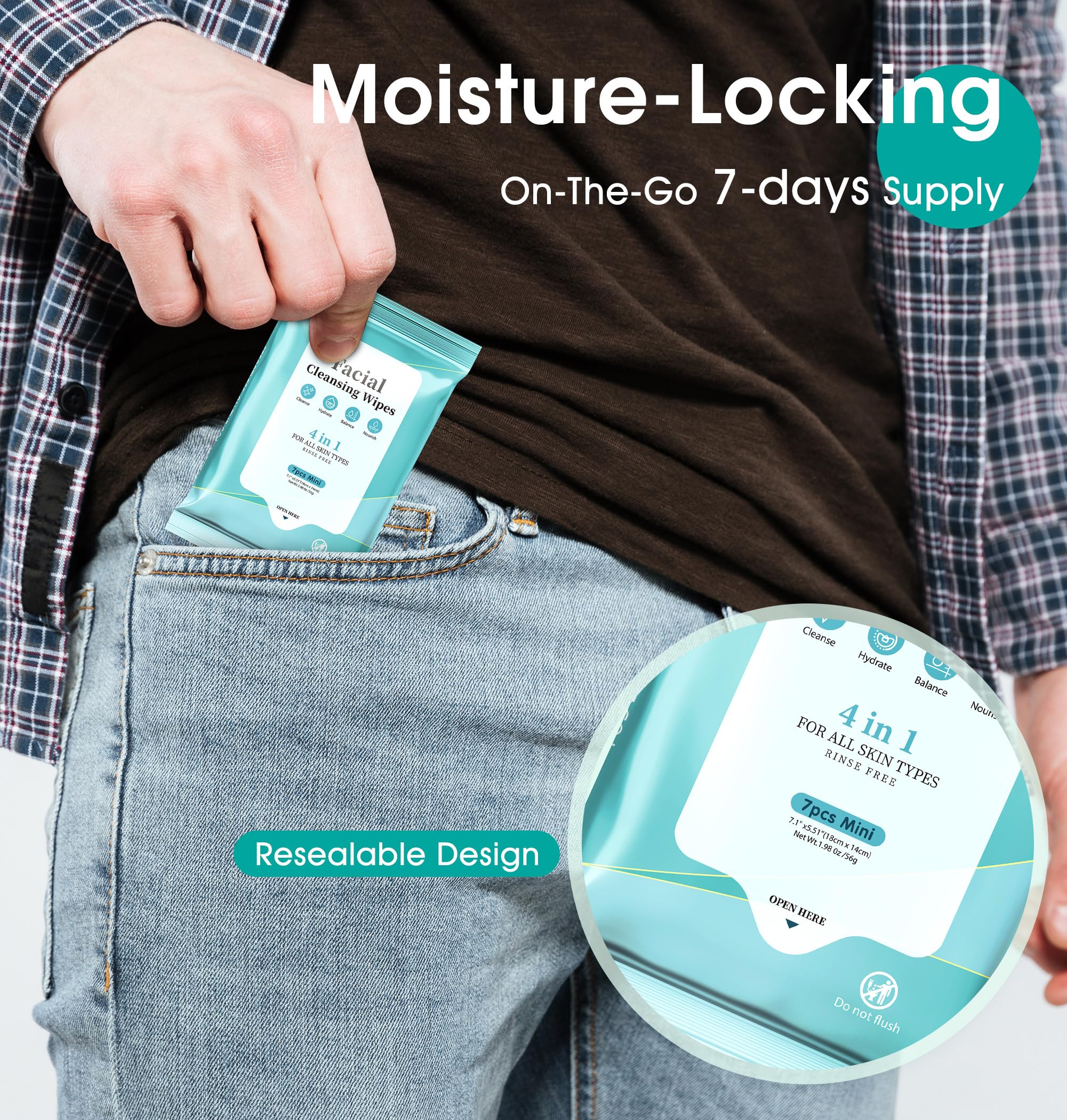 ProCIV 4-in-1 wipe delivers cleanse, hydrate, balance, and nourish