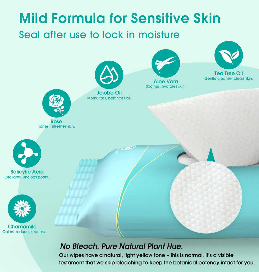 ProCIV dual-texture wipe showing pores cleansing and gentle exfoliation