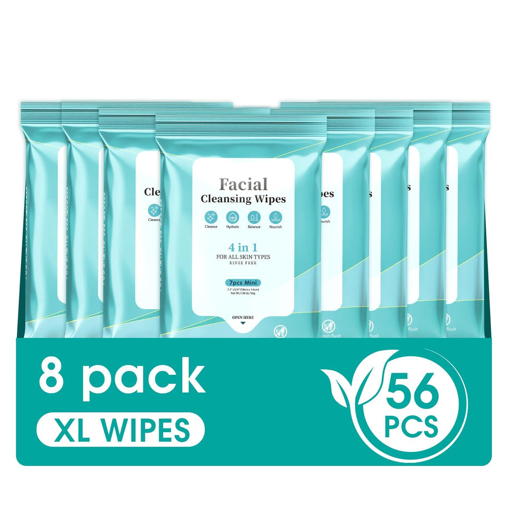 ProCIV Facial Cleansing Wipes with tea tree oil for clear pores and gentle daily cleansing.