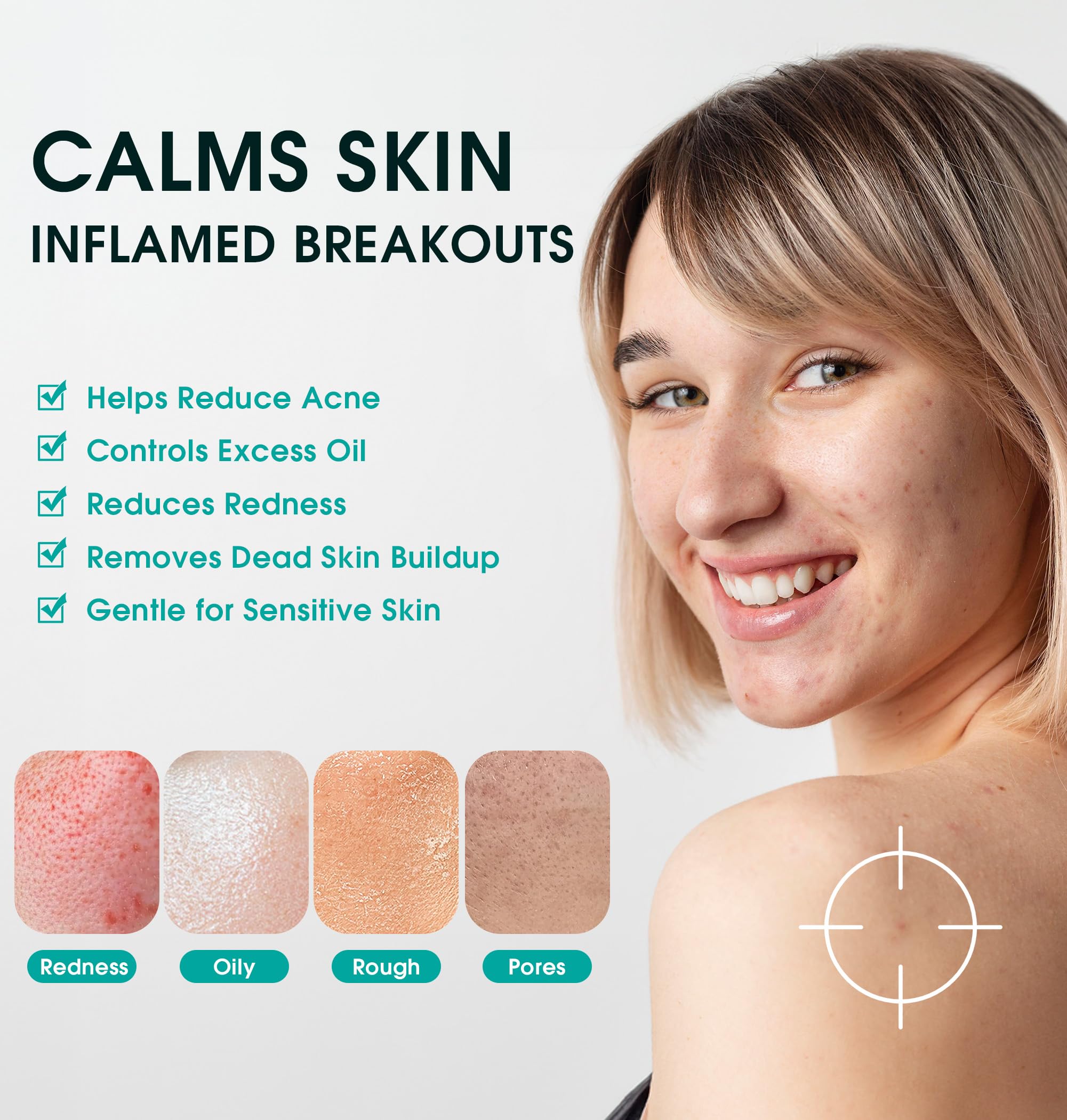 ProCIV Wide-coverage wipe for full-face cleansing including neck.