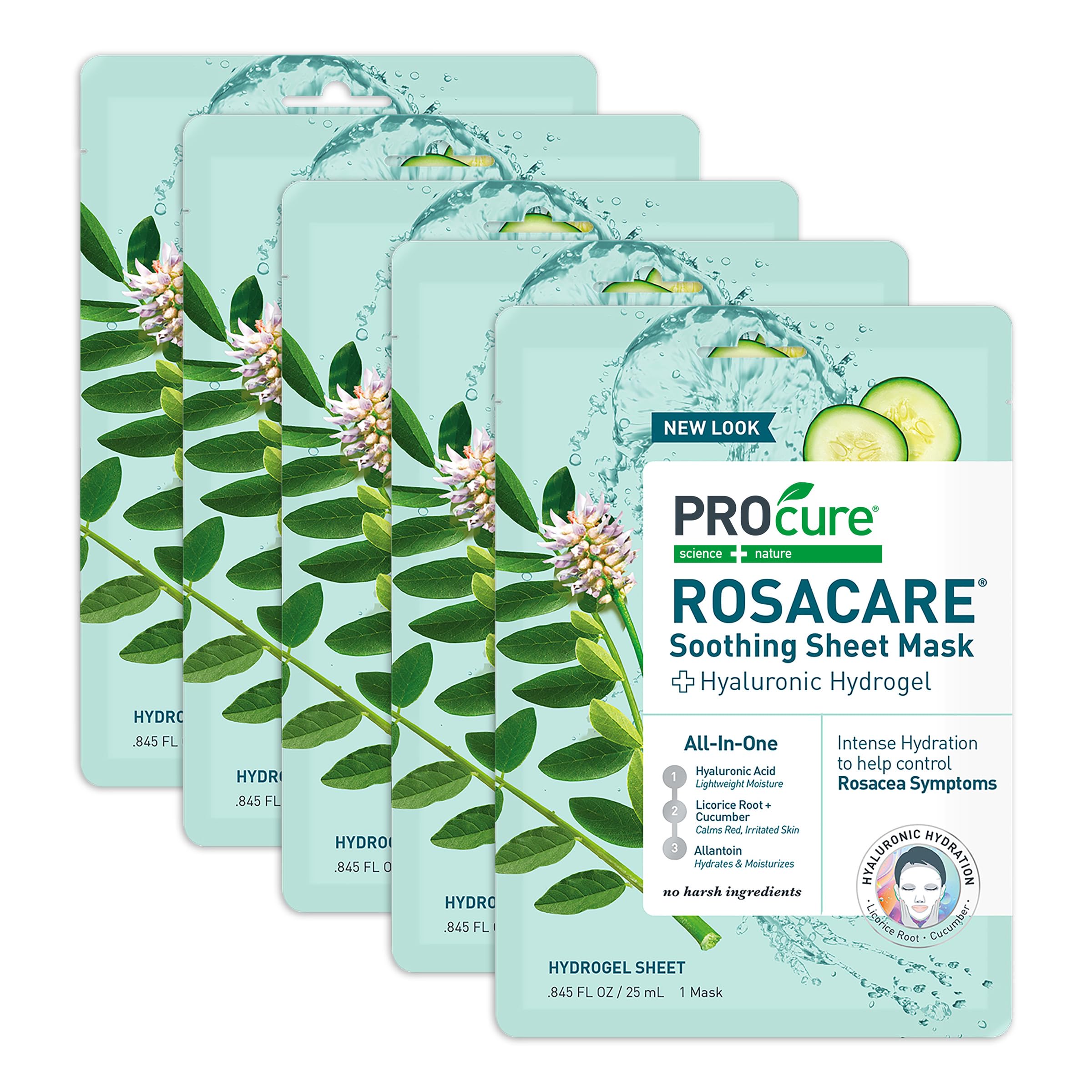 PROcure Rosacare sheet mask unfolds for immediate hydration