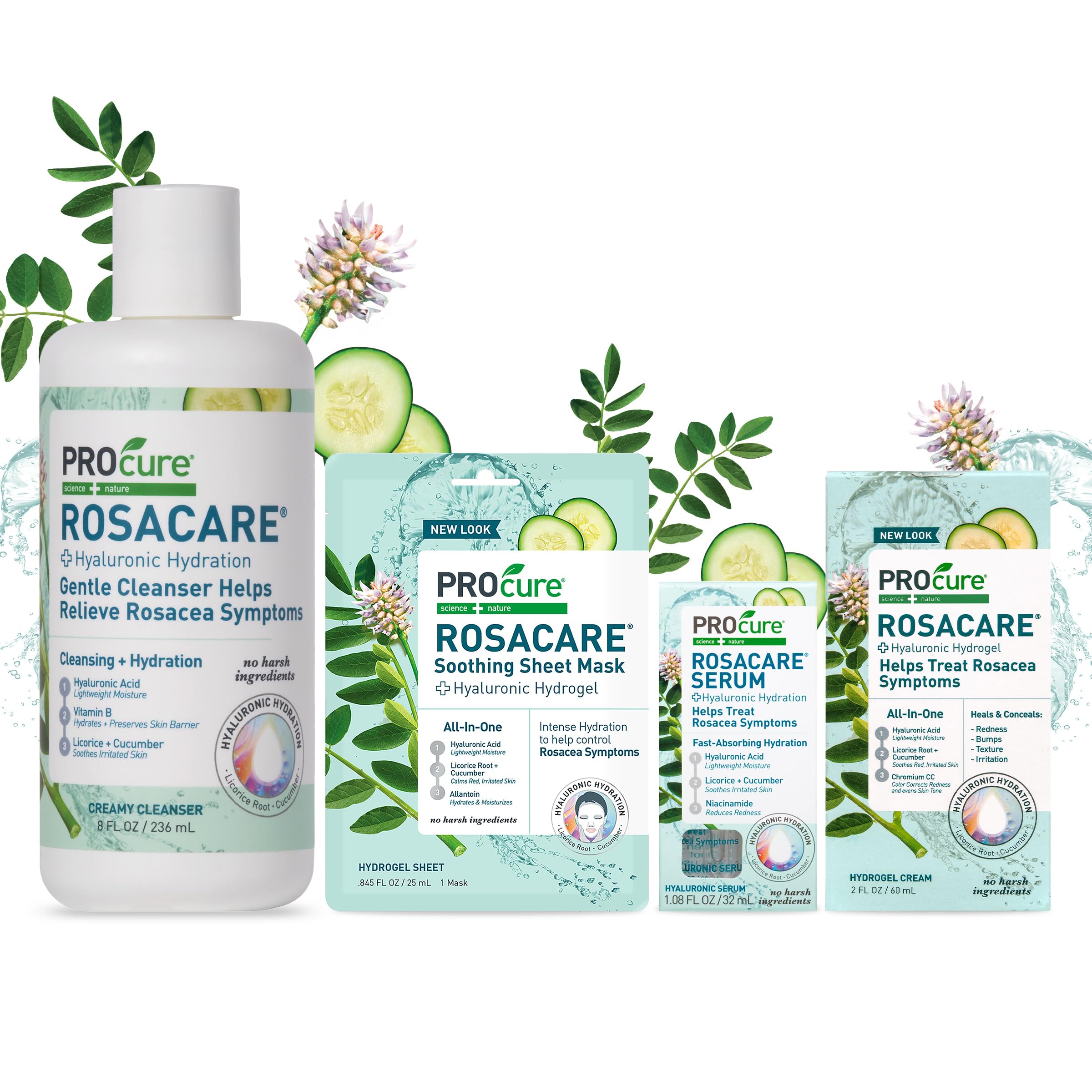 Rosacare pack laid flat in resealable packaging for convenience