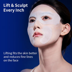PROF.LING Face mask application close-up emphasizing quick 15-minute hydration routine.