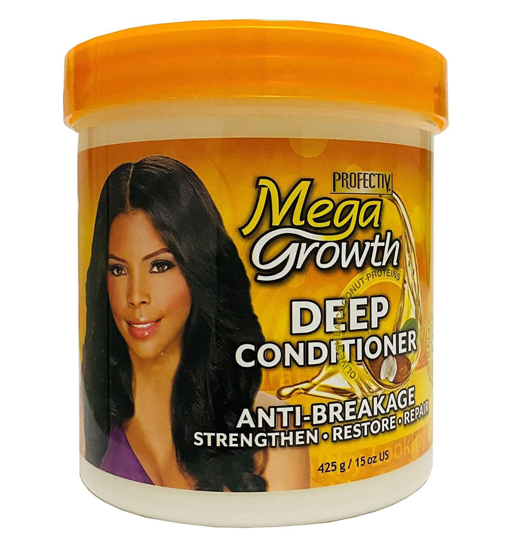 Profectiv Mega Growth Deep Conditioner bottle pour for hydration and smoothing shine