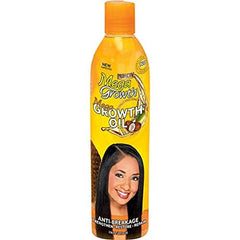 Profectiv Mega Growth Oil application on scalp shows instant hydration and frizz control.