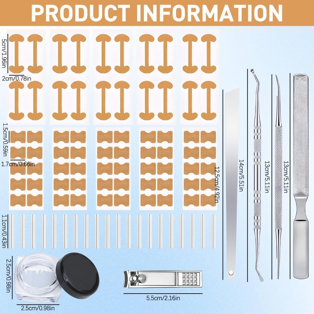 Professional Pedicure Tools ingrown toenail kit compact packaging fits your vanity