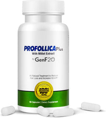 Profollica Millet bottle showing the supplement for daily hair health support
