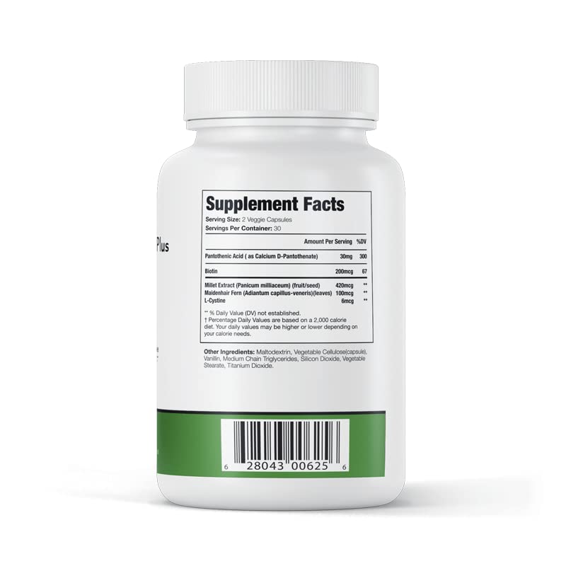 Profollica Millet ingredients closeup highlighting millet-based formula for scalp nourishment