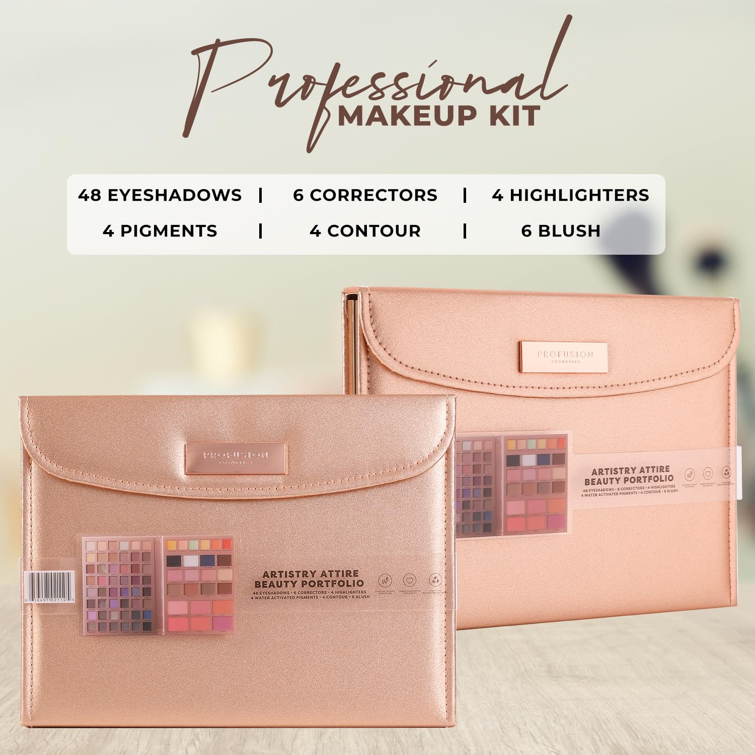 Profusion Cosmetics full-face makeup kit collection for versatile looks