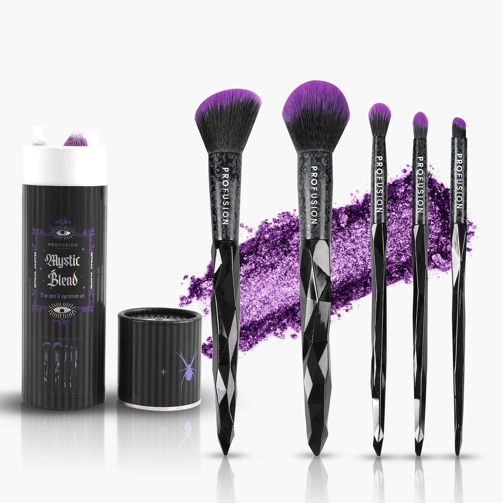 Profusion Mystic Blend powder brush for seamless setting and airbrushed finish.