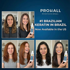 Application on hair showing even distribution for salon-quality straightening at home.