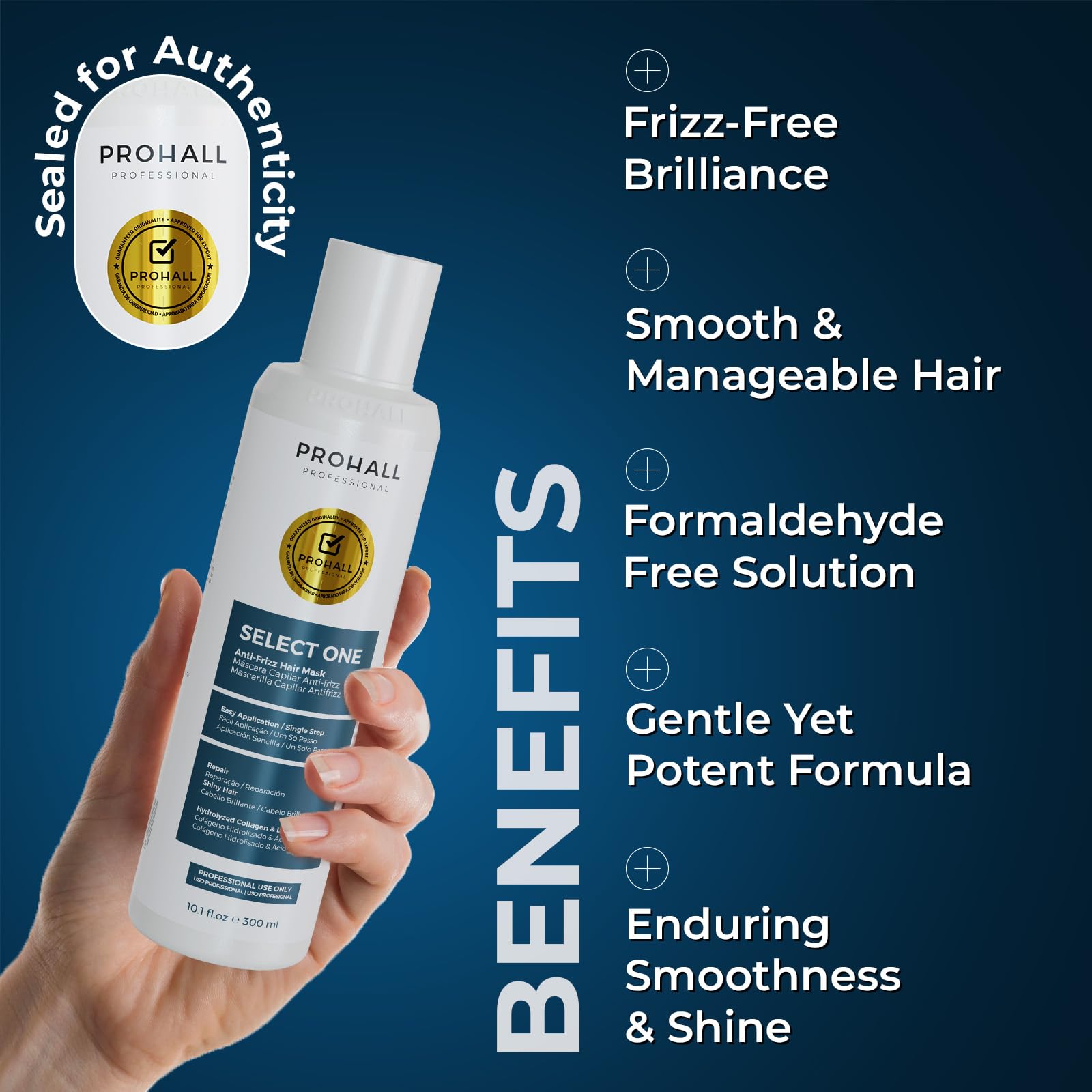 Close-up of keratin cream texture highlighting creamy, nourishing formula.