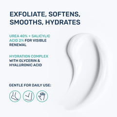 Project 701 Urea Cream 40% with ceramides supports barrier restoration and smoother skin.