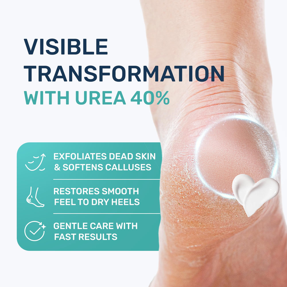 Project 701 Urea Cream 40% texture swatch shows fast absorption and non-greasy finish.