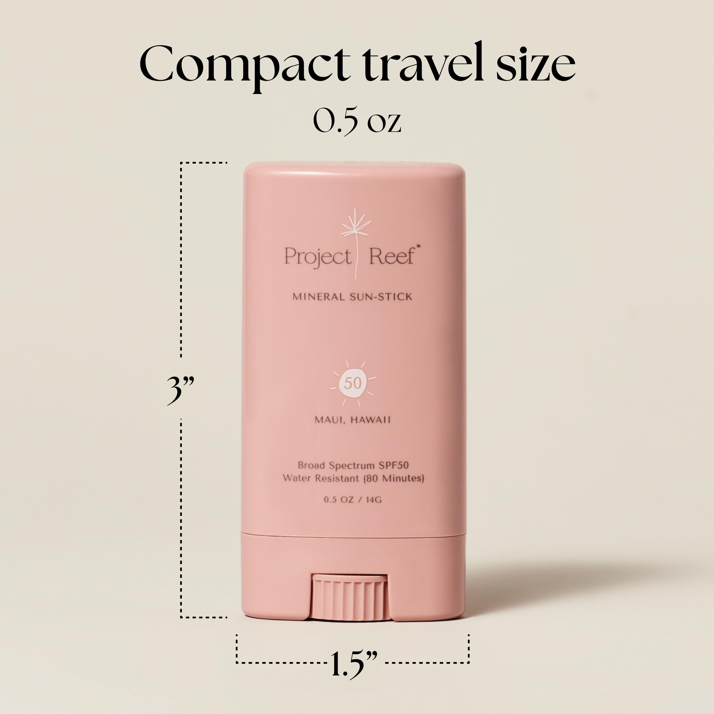 Twist-and-rub application of Project Reef stick for even coverage.