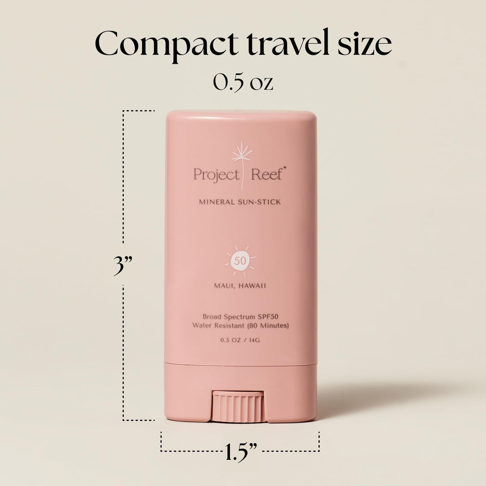 Twist-and-rub application of Project Reef stick for even coverage.