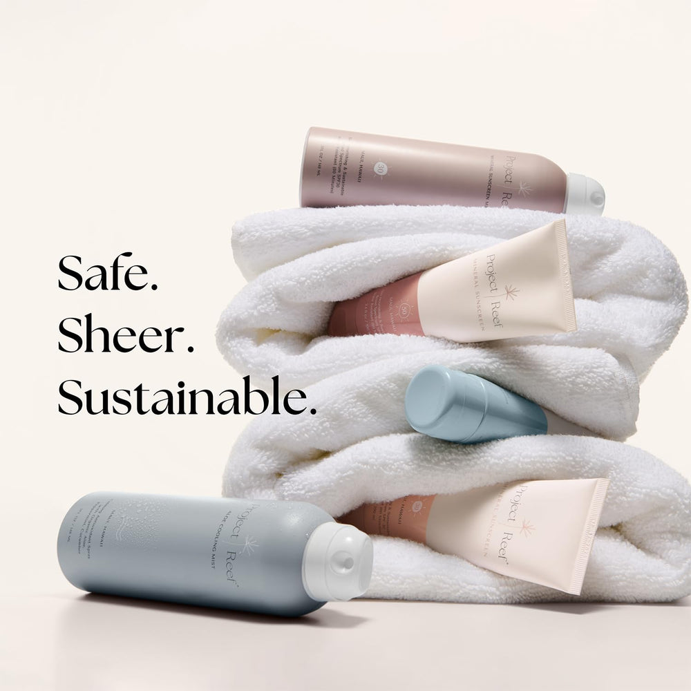 Project Reef non-aerosol spray reduces sticky residue versus gels.