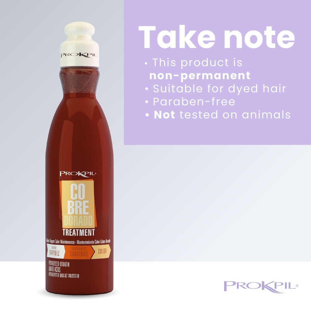 Prokpil Golden Copper after-use hair looks more manageable and soft.