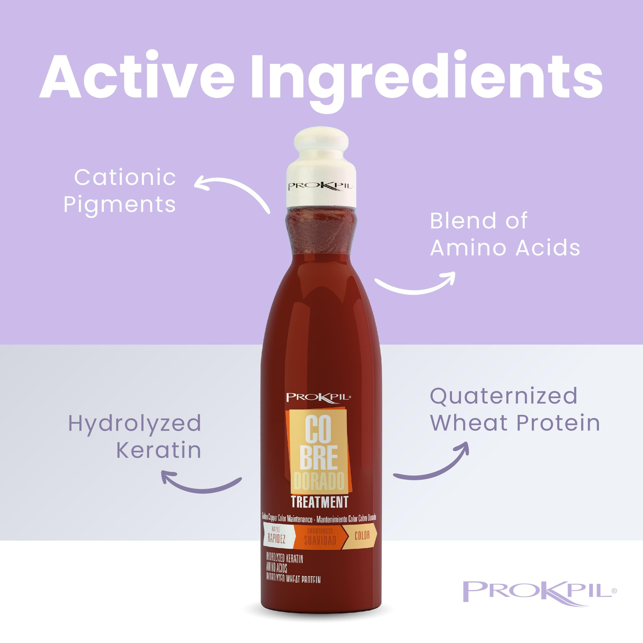 Prokpil Golden Copper mask is ideal for color maintenance routines.