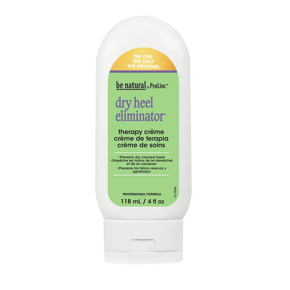 ProLinc Dry Heel Eliminator packaging with bottle, indicating daily foot care benefits.
