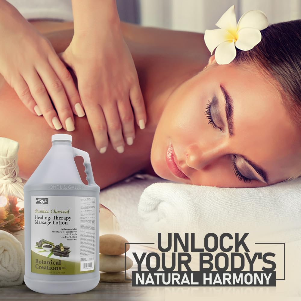 PRO NAIL bamboo-charcoal formula bottle highlights nourishment