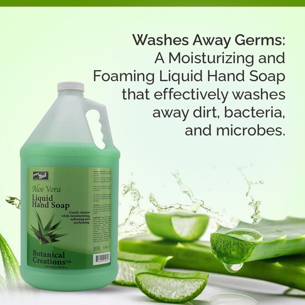 PRONAIL bottle pour demonstrating foaming action for gentle cleansing
