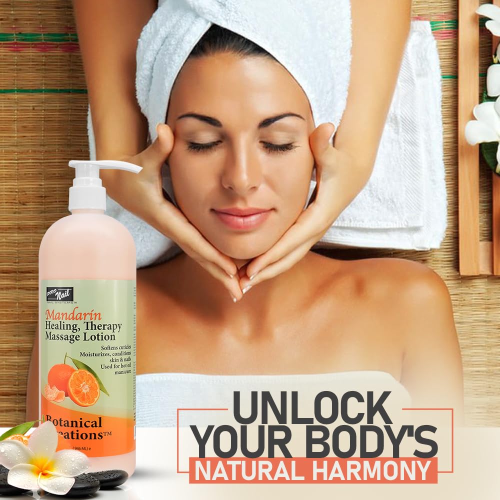 PRO NAIL Healing Therapy Lotion hot oil manicure setup illustration