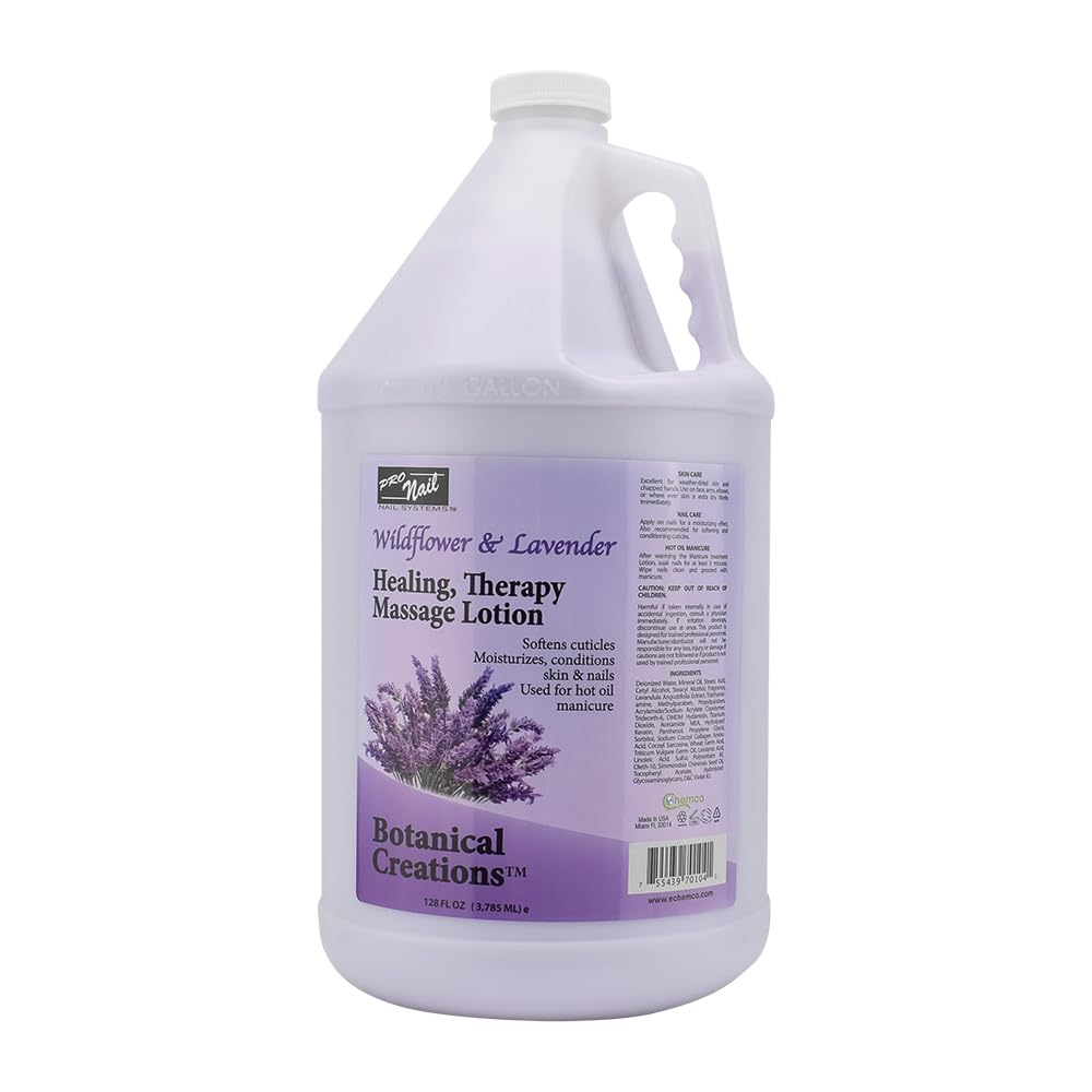 PRONAIL Healing Therapy Massage Lotion bottle ready for spa-grade hydration at home.