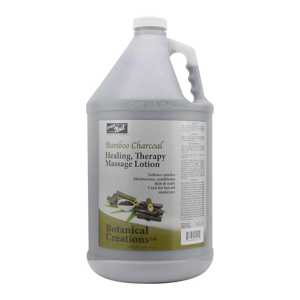 PRO NAIL Healing Therapy Massage Lotion bottle in spa setting for hydration