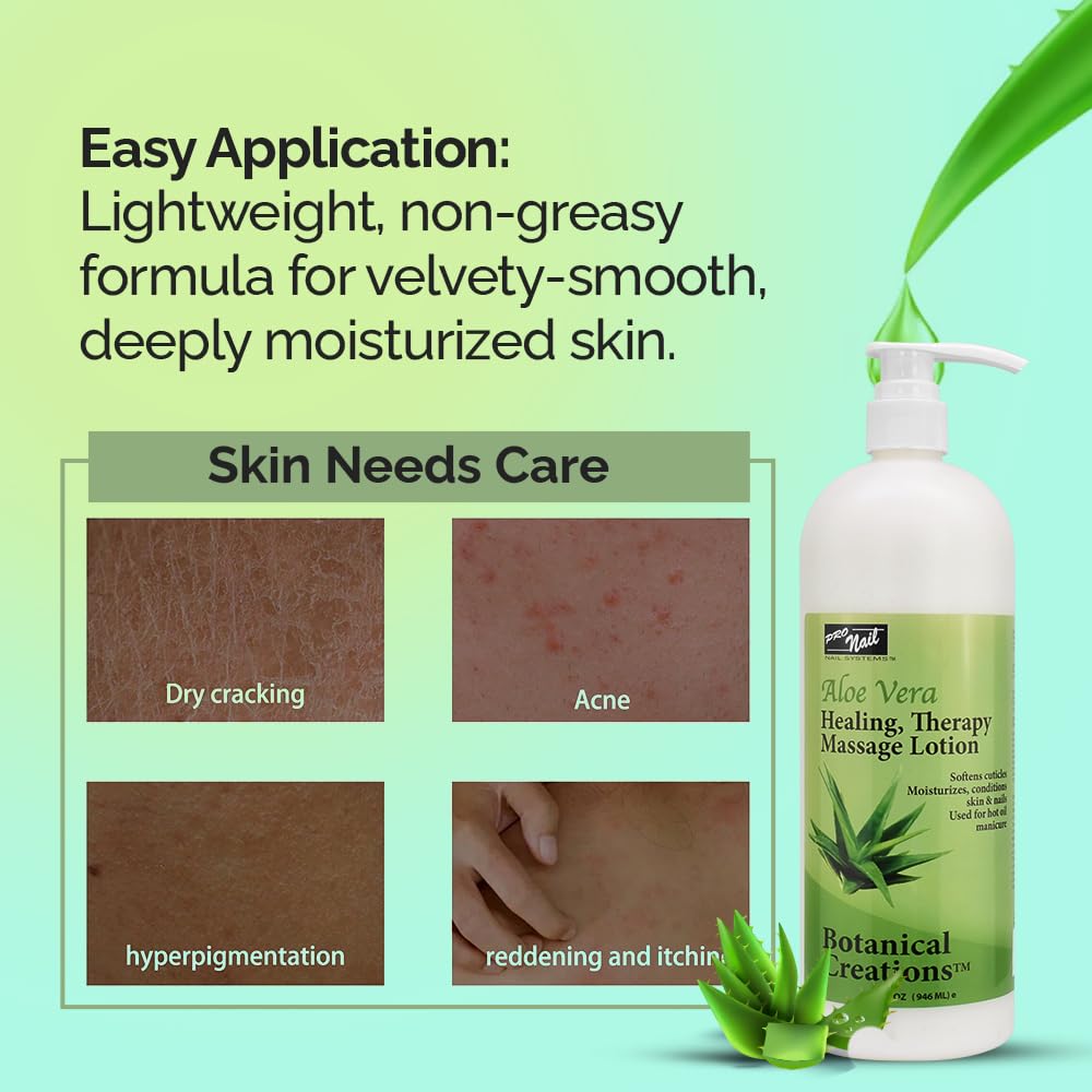 PRO NAIL Healing Therapy Massage Lotion cuticle care during manicure session