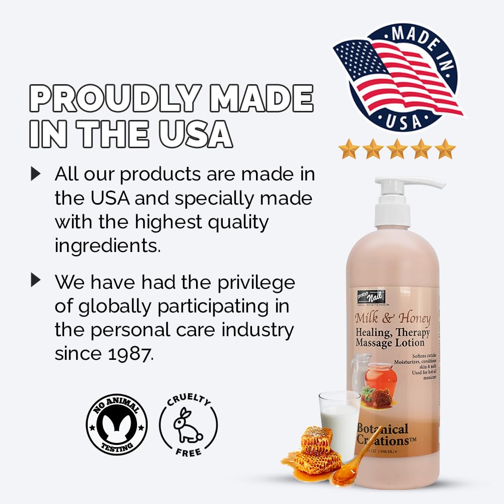 PRO NAIL Spa-grade lotion suitable for home pampering.