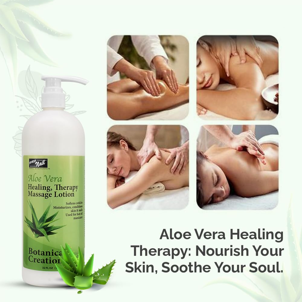 PRO NAIL Healing Therapy Massage Lotion spa setup for relaxation and nourishment