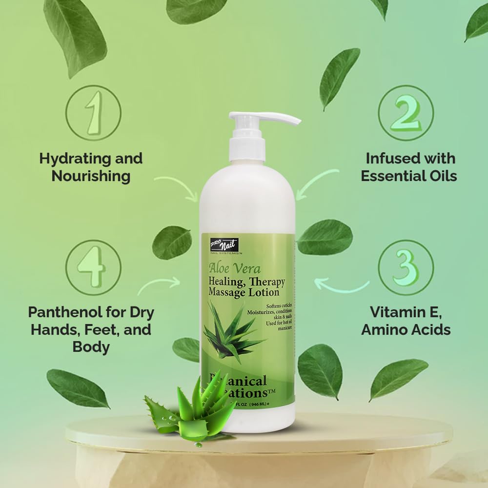 PRO NAIL Healing Therapy Massage Lotion silky texture close-up for moisturization