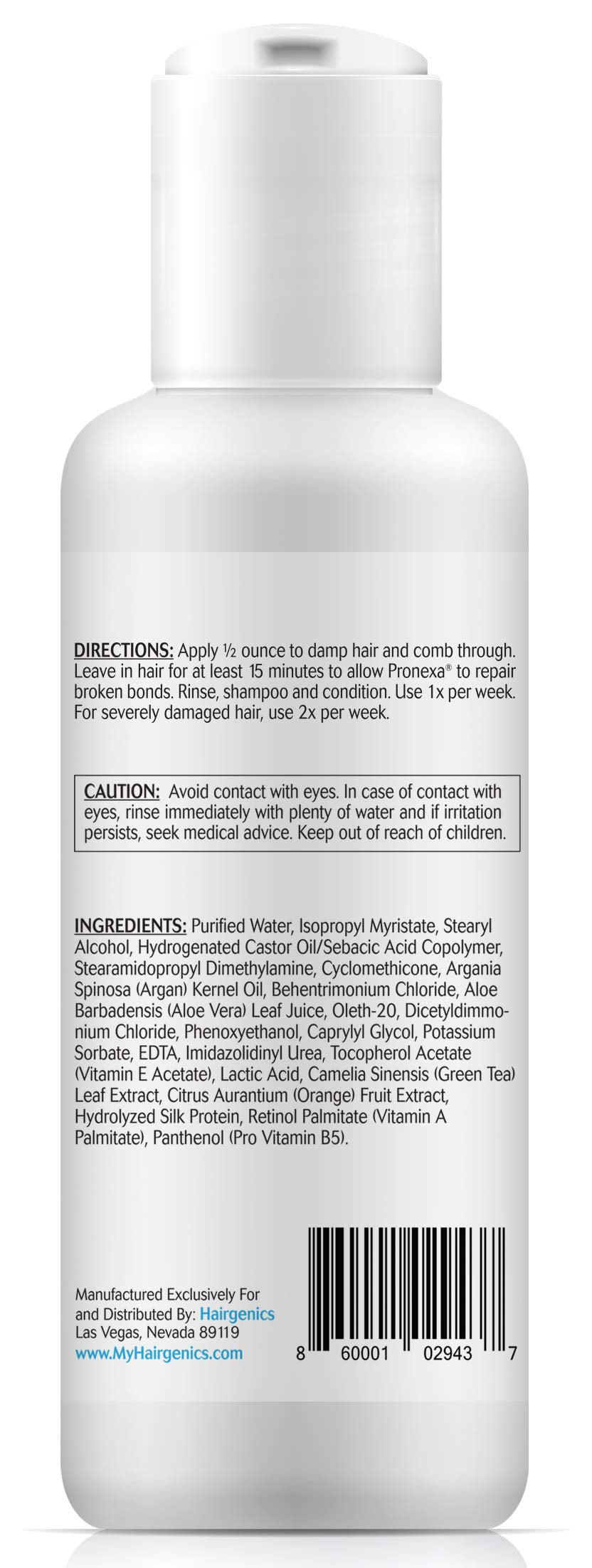 Pronexa Bond Repair bottle pour demonstrates easy application for quick at-home conditioning.