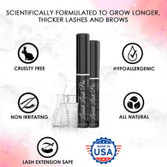 Lavish Lash Pro applied to clean eyebrows for thicker, defined brows.
