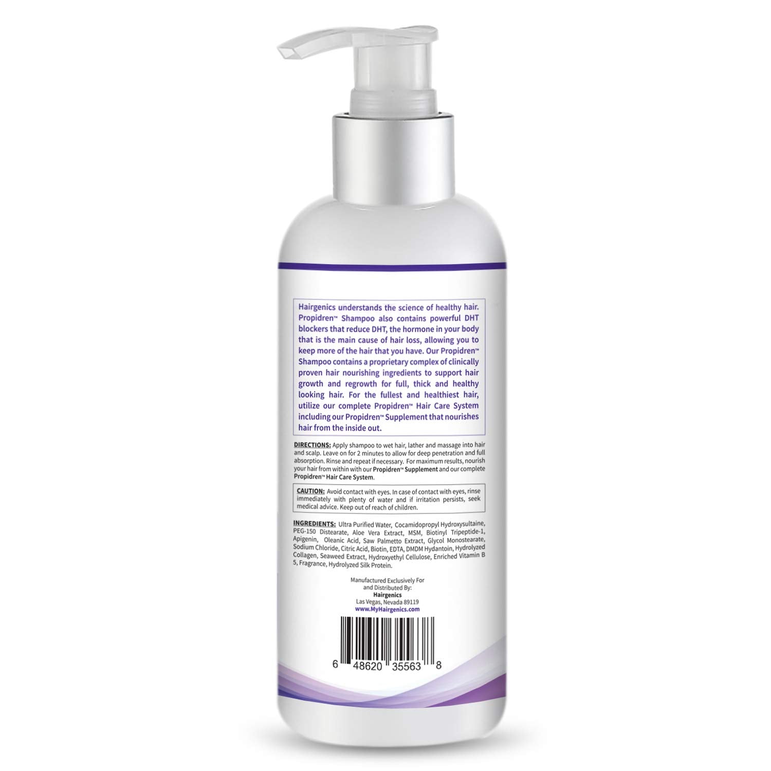 Pronexa Propidren shampoo foamy lather demonstrates gentle cleansing for a healthier scalp.