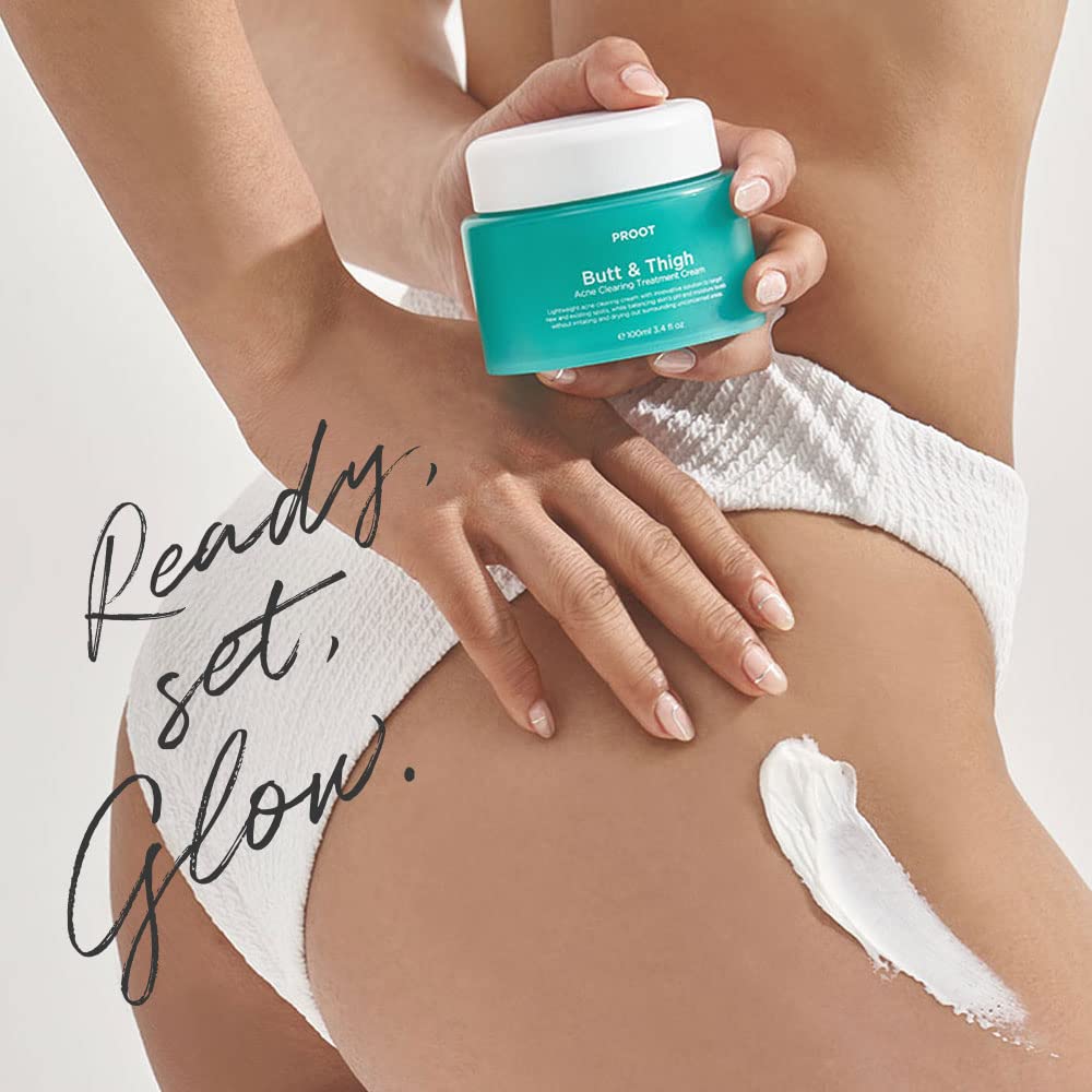 PROOT Butt Acne Cream ingredients natural formula highlighted.