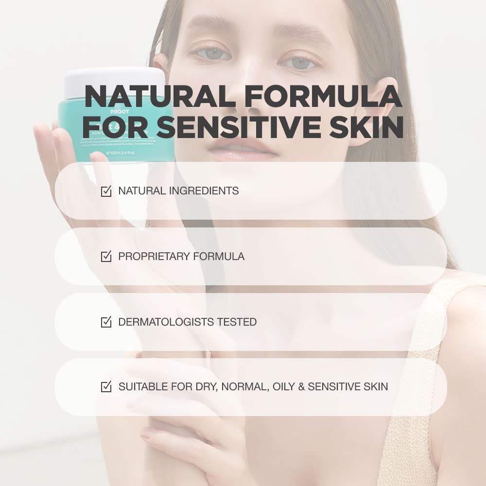 PROOT Butt Acne Cream on thigh area demonstrating coverage beyond the butt.