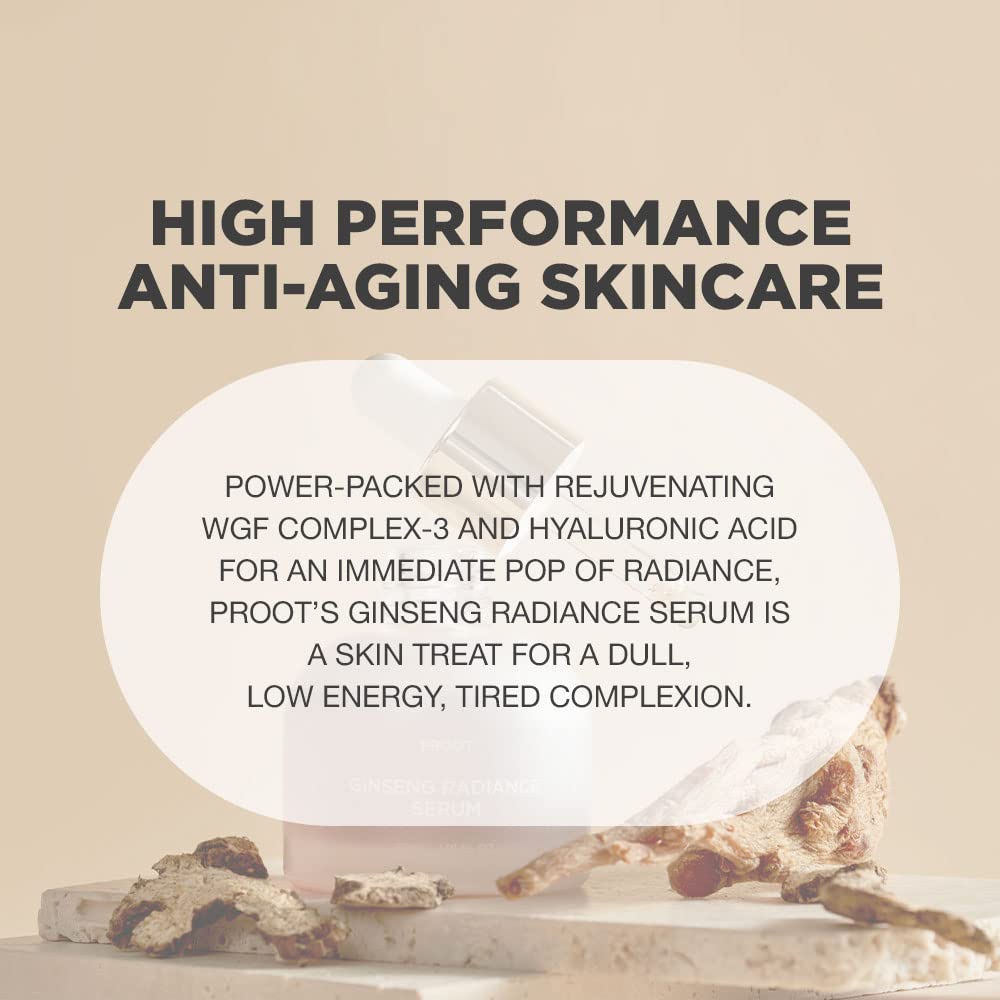PROOT Ginseng Serum daily routine benefits for elasticity and glow