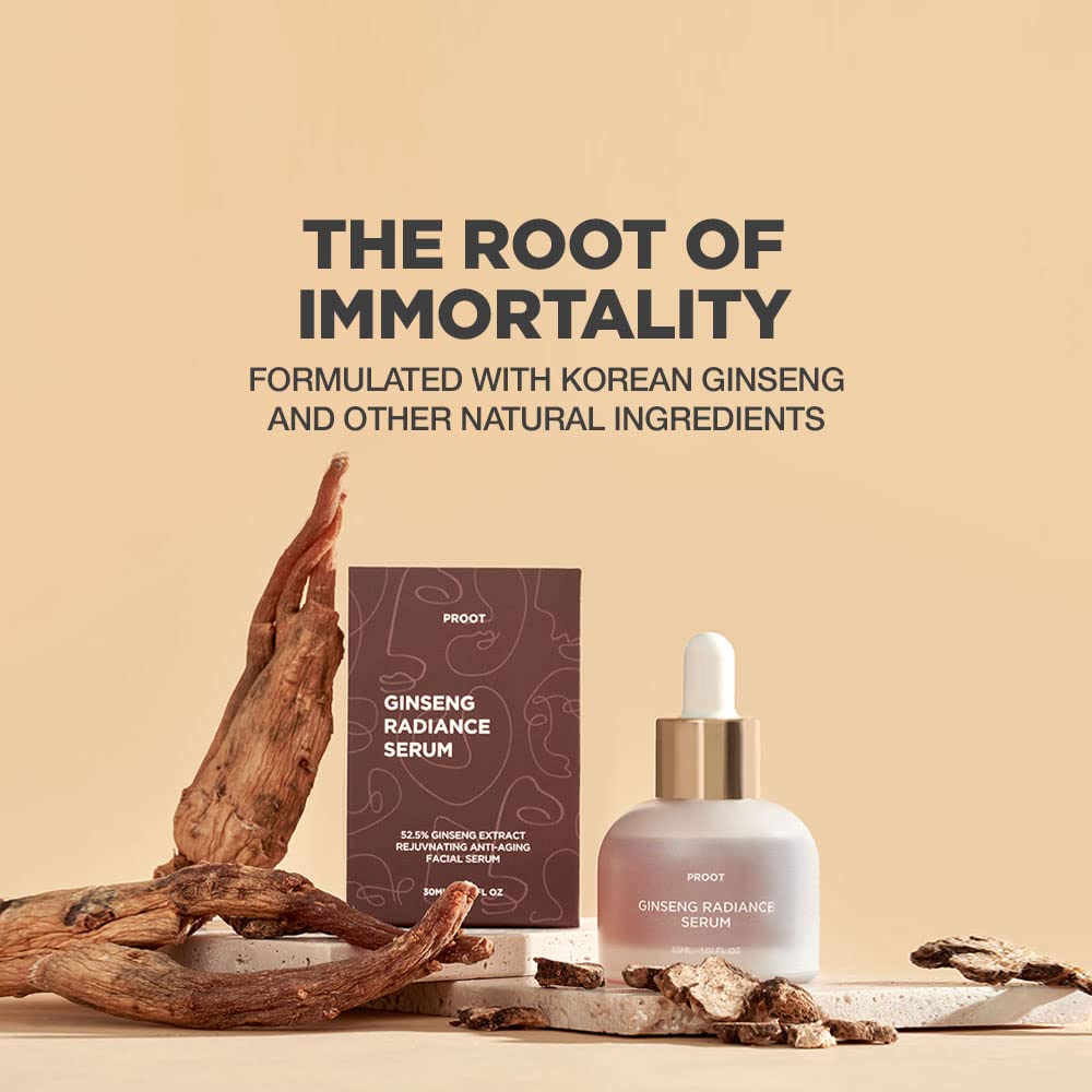 PROOT Ginseng Serum with hyaluronic acid for daily hydration