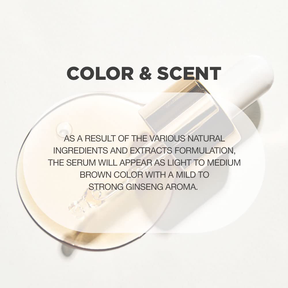 PROOT Ginseng Serum packaging against minimalist background