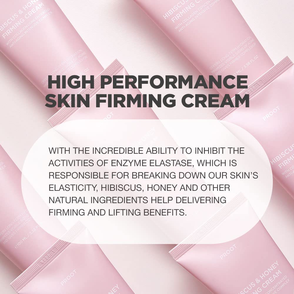 PROOT Hibiscus and Honey Firming Cream after-application glow indicates refreshed skin.