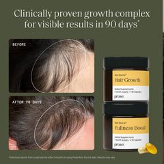 Prose capsules close-up highlights a simple daily routine for hair support