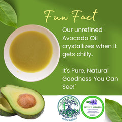 ProSeed Avocado Oil texture close-up emphasizes nutty richness for daily care.